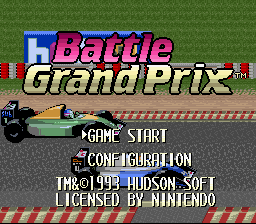 Battle Grand Prix Title Screen